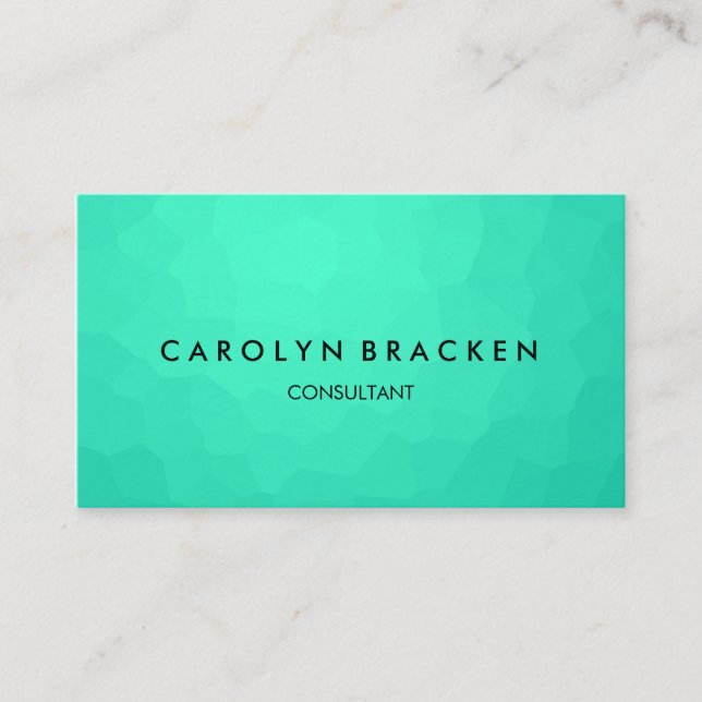 Cartão De Visita Elegante azul elegante moderno (Frente)