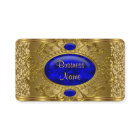 Elegante Azul Real Ouro