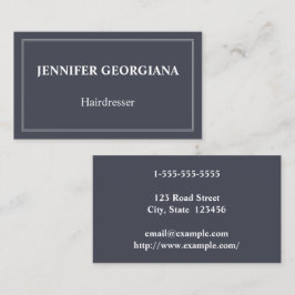 Cartão de visita elegante & básico do cabeleireiro
