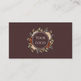 Cartão De Visita Elegante Beleza Floral em Aquarela & Eventos