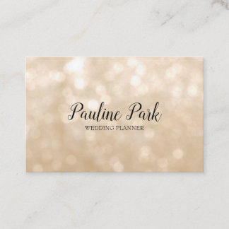 Cartão de visita elegante bonito com bokeh