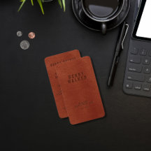 Elegante Brown Faux Vegan Leather