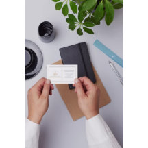 Elegante Chic Blue, White, Brown Imóveis Agent