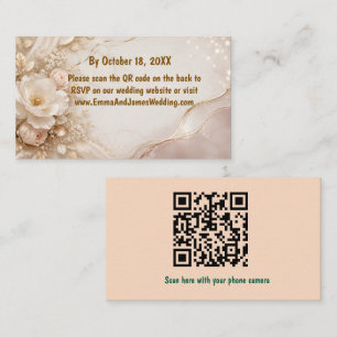 Cartão De Visita Elegante Código QR de Eucalipto em Aquarela Qua