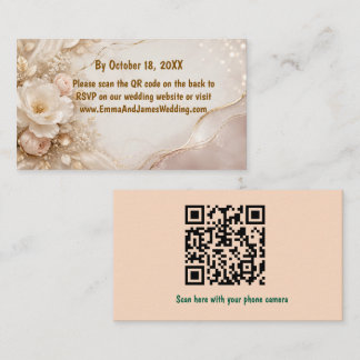 Cartão De Visita Elegante Código QR de Eucalipto em Aquarela Qua