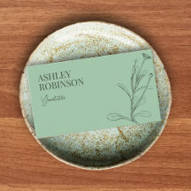 Elegante código QR verde pastel botânico boho