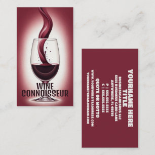 Cartão De Visita Elegante Connoisseur