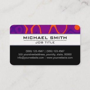 Cartão De Visita Elegante de Abstrato moderno profissional nº 41