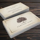 Cartão De Visita Elegante de Árvore de Carvalho Vintage Antigo<br><div class="desc">Faça uma primeira impressão excelente com esses cartões de visitas elegantes de carvalho. A identidade perfeita para uma variedade de empresas ou cartões telefônicos pessoais.</div>