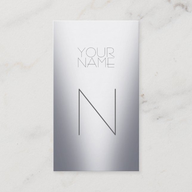 Cartão De Visita Elegante de Moda de Groupon (Frente)