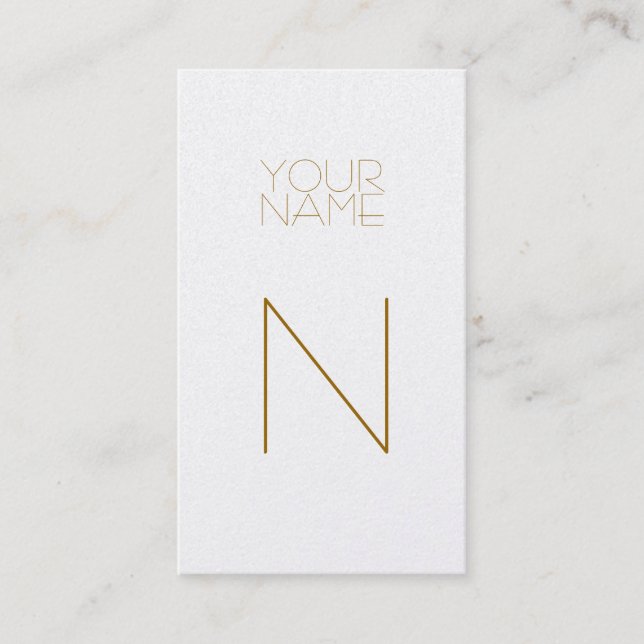 Cartão De Visita Elegante de Moda de Groupon (Frente)