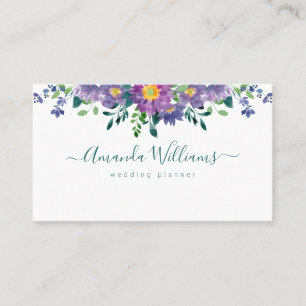 Cartão De Visita Elegante Design Floral Verde