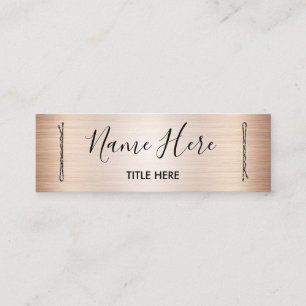 Cartão de visita elegante do cabeleireiro com