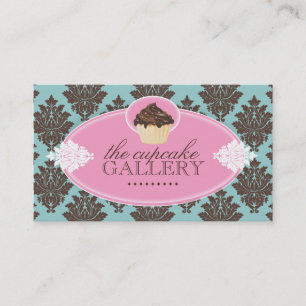 Cartão de visita elegante do cupcake