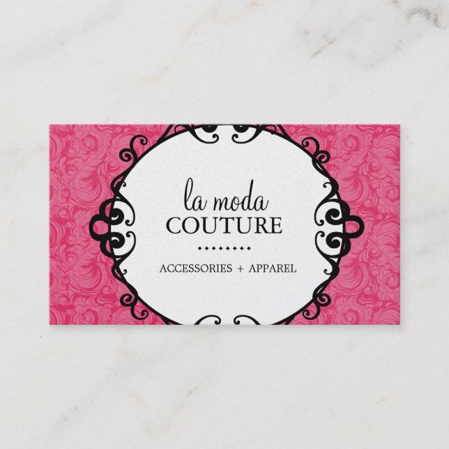 Cartão de visita elegante do desenhista (Frente)