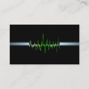 Cartão de visita elegante do DJ