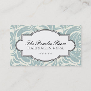 Cartão de visita elegante do salão de beleza e dos