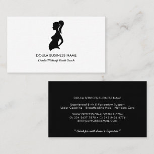 Cartão De Visita Elegante Doula Parteira Coach de Parto