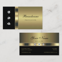 Elegante Dourado e Preto com Rinestonas Luminosas