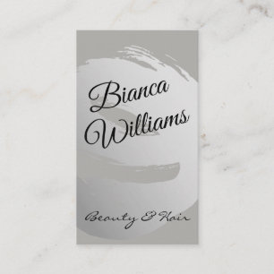 Cartão De Visita Elegante Dourado escovado/Cinza