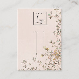 Cartão De Visita Elegante Dusky Floral Vine Blush Clipe Hair