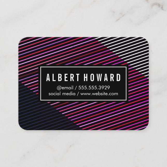 Cartão De Visita Elegante e Contemporâneo (Frente)