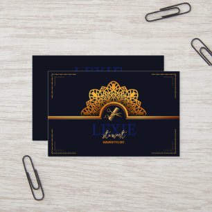 Cartão De Visita Elegante e Sofisticada Fidelidade de Cabeleireiro
