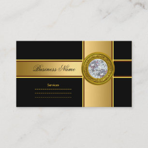 Cartão De Visita Elegante Elite Classe Ouro Preto