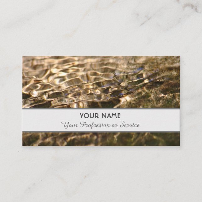 Cartão de visita elegante em design de fluente tra (Frente)