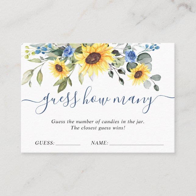 Cartão De Visita Elegante Eucalyptus Adivinha Quantos Kisses Jogam (Frente)