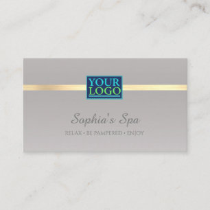 Cartão De Visita Elegante Faça-Você-Mesmo Seu Logotipo Nome da Empr