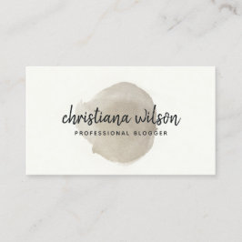 CARTÃO DE VISITA ELEGANTE FAUX SILVER BLACK STROKE CALLIGRAPHY