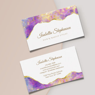 Cartão De Visita Elegante Fire Opal Rainbow Gemstone Modern Busines