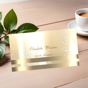 Cartão De Visita Elegante, Glamouroso, Chique, Listras, Luminoso