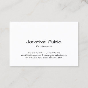 Cartão De Visita Elegante Handwrite Script Professional Modelo