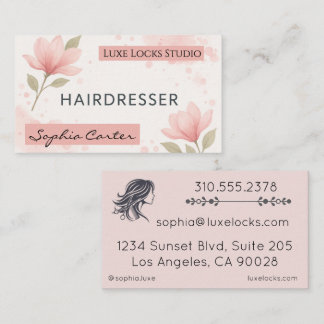 Cartão de visita Elegante Horizontal Duplo Lado