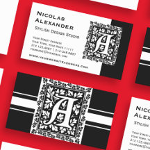 Elegante - Letra A Antica Renascença do Monograma