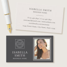 Elegante Logotipo de Foto Personalizado Profission