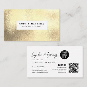 Cartão De Visita Elegante Logotipo de Rosa em Aquarela Minimalista