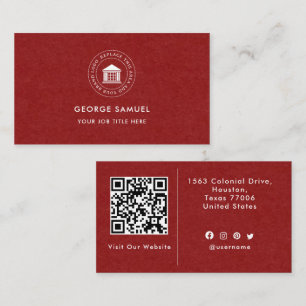 Cartão De Visita Elegante Logotipo Personalizado Minimalista Simple