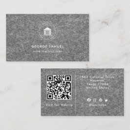 Cartão De Visita Elegante Logotipo Personalizado Minimalista Simple