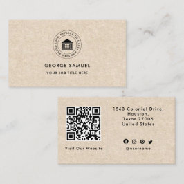 Cartão De Visita Elegante Logotipo Personalizado Minimalista Simple