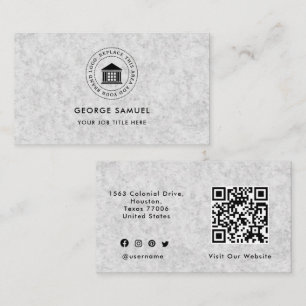 Cartão De Visita Elegante Logotipo Personalizado Minimalista Simple