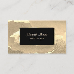 Cartão De Visita Elegante Luxo Sofisticado,Abstrato,Moldura Preta
