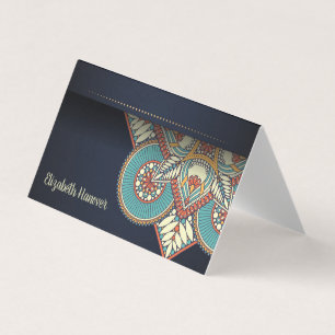 Cartão De Visita Elegante Mandala