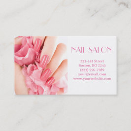 Cartão De Visita Elegante Maniküre nagel Nagelsalon Visitenkarte