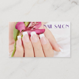 Cartão De Visita Elegante Maniküre nagel Nagelsalon Visitenkarte