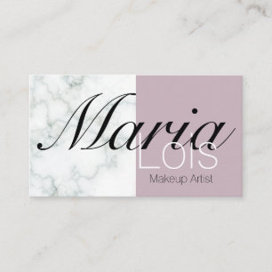 Cartão De Visita Elegante Marble - Dois Tone Makeup Artéria