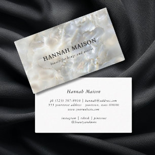 Cartão De Visita Elegante, Marble, Salão