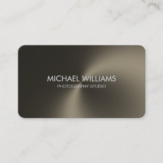 Cartão De Visita Elegante metal profesional blanco negro brillante